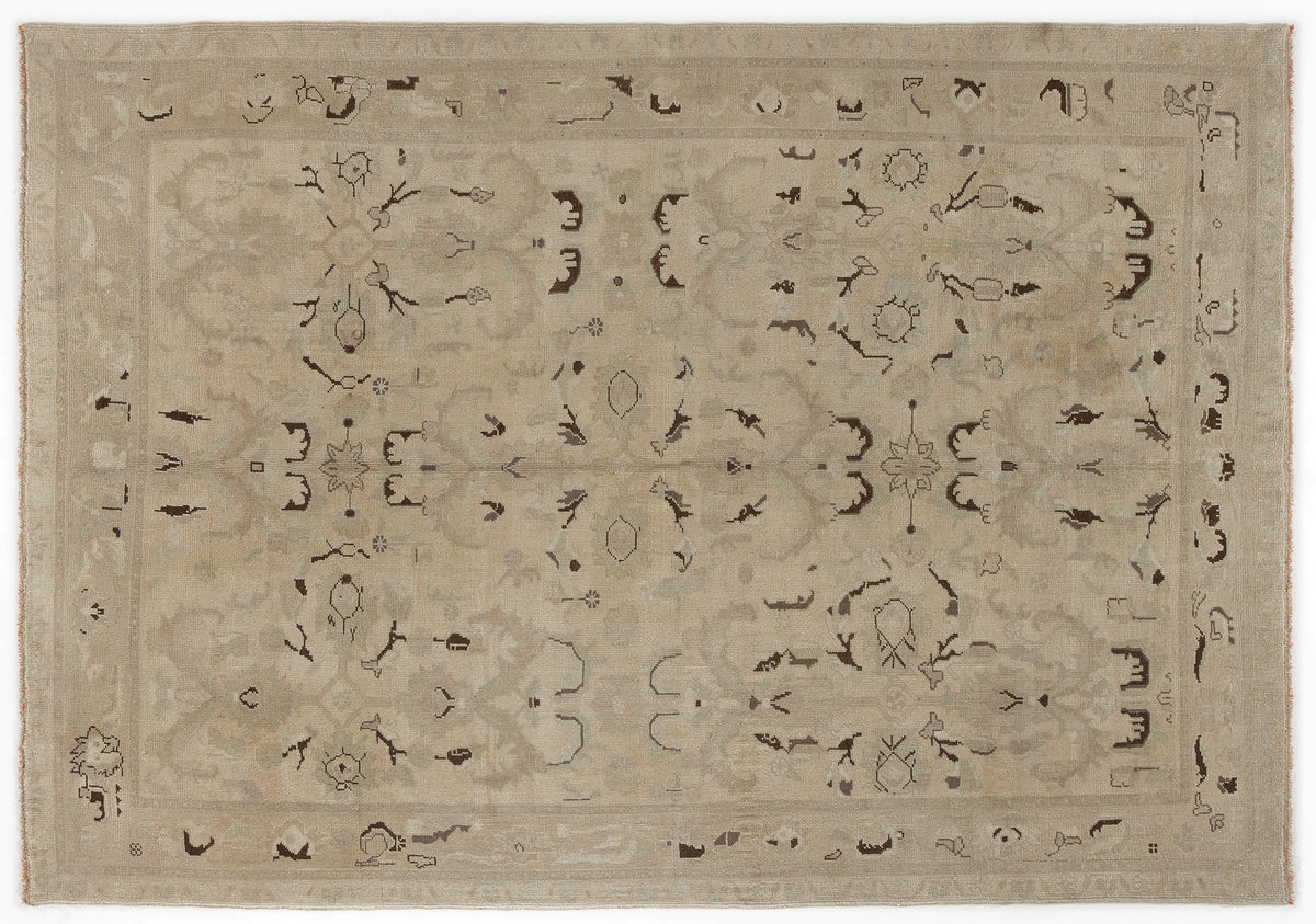 Beige Over Dyed Heritage Rug 6&#39;6&#39;&#39; x 8&#39;12&#39;&#39; ft 197 x 274 cm