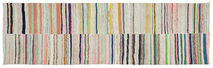 Chaput Over Dyed Kilim Rug 3'2'' x 10'6'' ft 96 x 320 cm