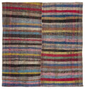 Chaput Over Dyed Kilim Rug 6'7'' x 6'11'' ft 201 x 210 cm