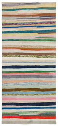 Chaput Over Dyed Kilim Rug 5'1'' x 11'5'' ft 155 x 347 cm