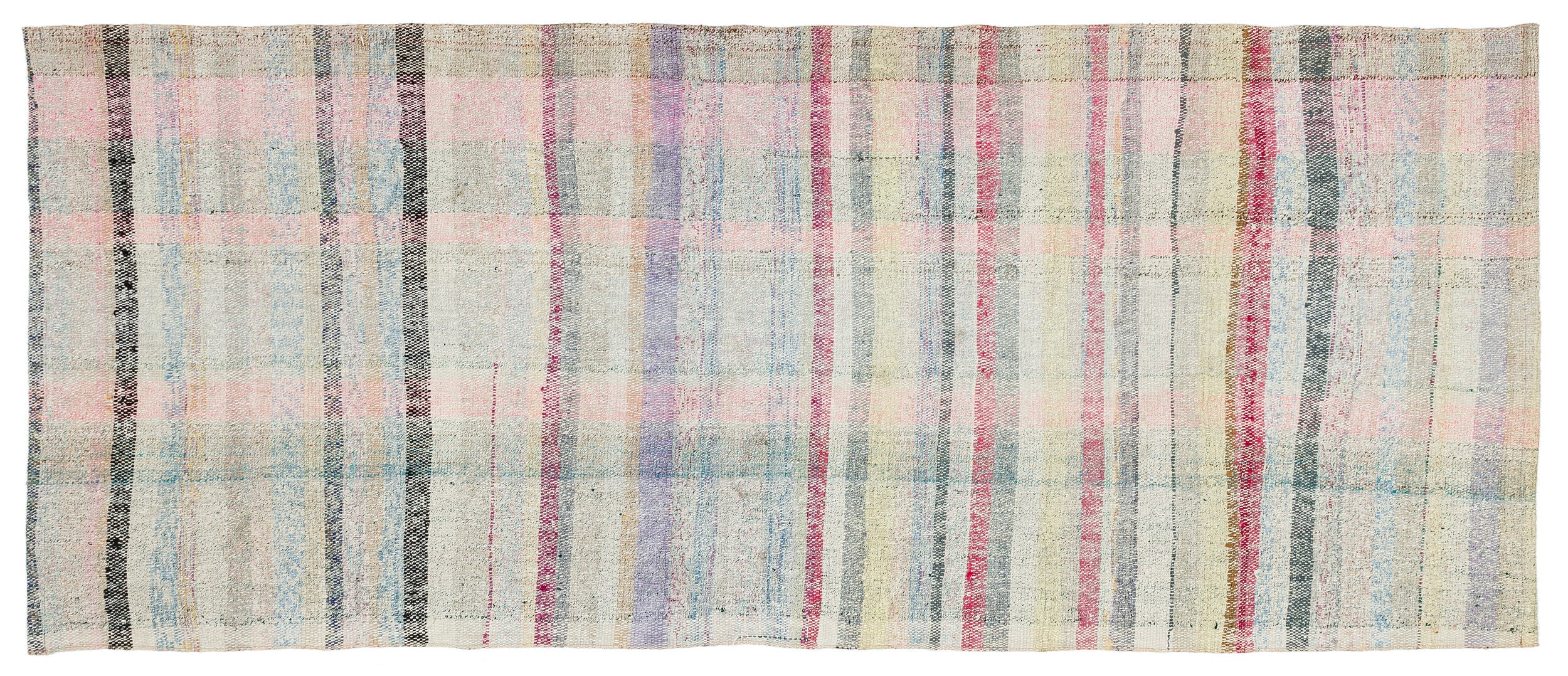 Chaput Over Dyed Kilim Rug 3'3'' x 7'7'' ft 100 x 230 cm