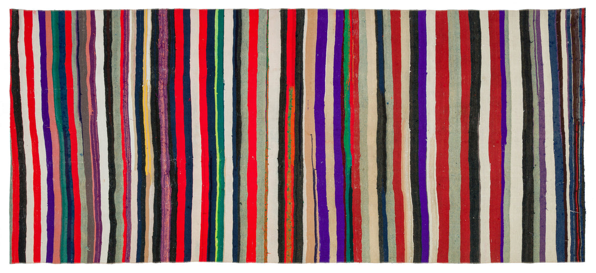 Chaput Over Dyed Kilim Rug 4&#39;8&#39;&#39; x 10&#39;5&#39;&#39; ft 142 x 317 cm