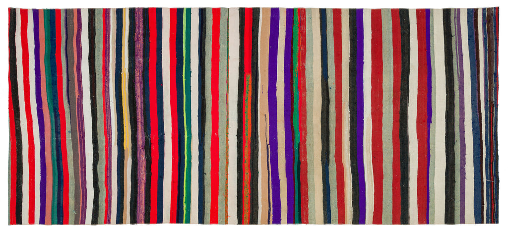 Chaput Over Dyed Kilim Rug 4'8'' x 10'5'' ft 142 x 317 cm