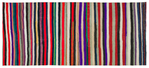 Chaput Over Dyed Kilim Rug 4'8'' x 10'5'' ft 142 x 317 cm