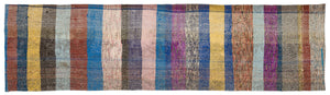 Chaput Over Dyed Kilim Rug 3'1'' x 11'6'' ft 95 x 351 cm