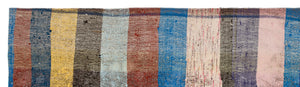 Chaput Over Dyed Kilim Rug 3'1'' x 11'6'' ft 95 x 351 cm