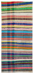 Chaput Over Dyed Kilim Rug 4'11'' x 10'11'' ft 150 x 334 cm