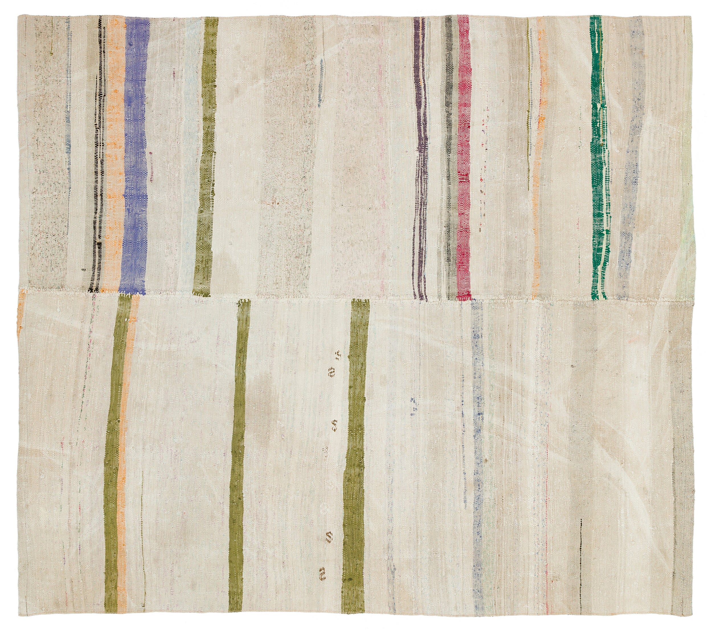 Chaput Over Dyed Kilim Rug 5'9'' x 6'4'' ft 174 x 192 cm