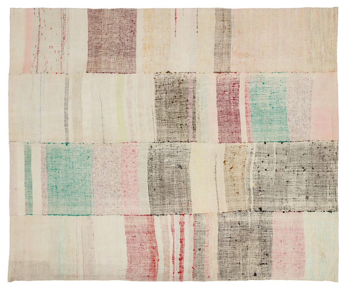 Chaput Over Dyed Kilim Rug 6&#39;8&#39;&#39; x 8&#39;0&#39;&#39; ft 202 x 245 cm