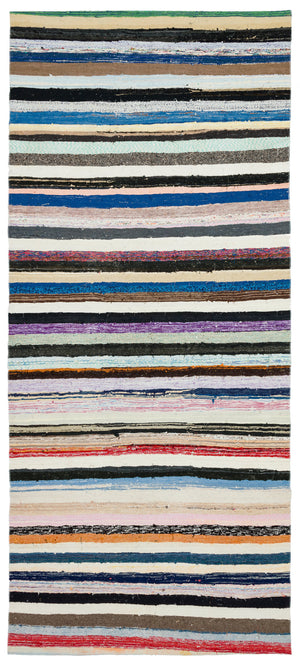 Chaput Over Dyed Kilim Rug 4'11'' x 11'5'' ft 150 x 347 cm