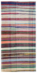 Chaput Over Dyed Kilim Rug 4'5'' x 8'11'' ft 135 x 272 cm