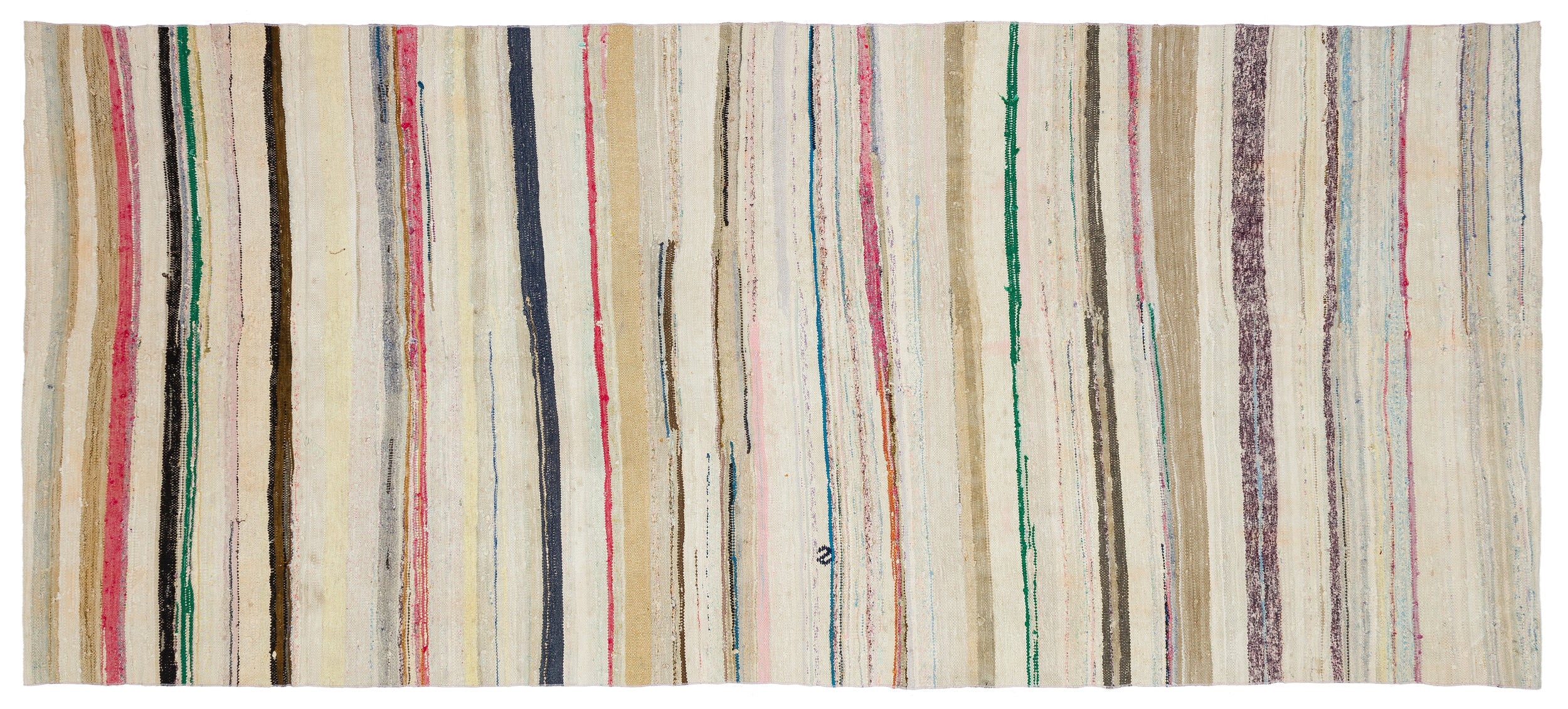 Chaput Over Dyed Kilim Rug 5'5'' x 12'4'' ft 166 x 377 cm