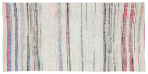 Chaput Over Dyed Kilim Rug 3'12'' x 8'4'' ft 121 x 253 cm