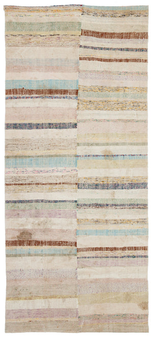 Chaput Over Dyed Kilim Rug 4'4'' x 9'9'' ft 132 x 297 cm