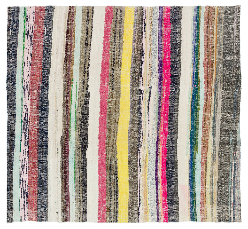 Chaput Over Dyed Kilim Rug 5'6'' x 5'10'' ft 168 x 178 cm