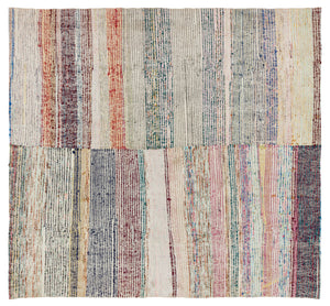 Chaput Over Dyed Kilim Rug 5'9'' x 6'2'' ft 174 x 187 cm