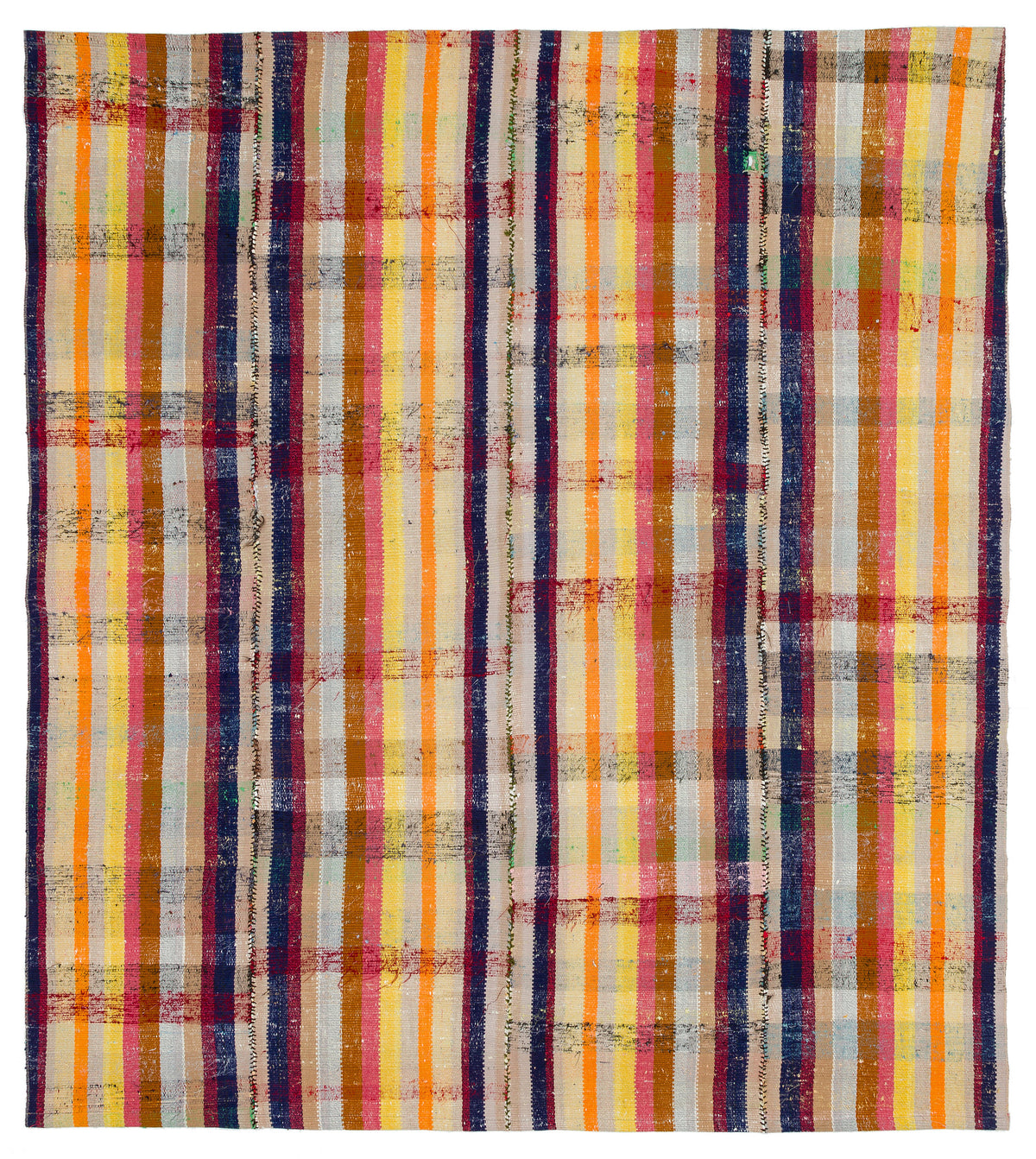 Chaput Over Dyed Kilim Rug 6&#39;4&#39;&#39; x 6&#39;12&#39;&#39; ft 193 x 213 cm