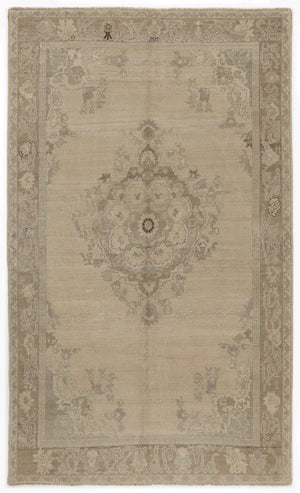 Beige Over Dyed Heritage Rug 5'5'' x 8'10'' ft 165 x 270 cm