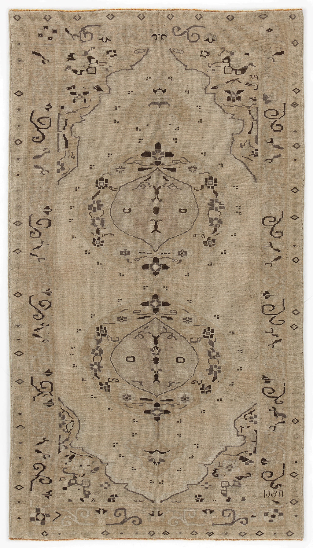 Beige Over Dyed Heritage Rug 5'3'' x 9'4'' ft 160 x 285 cm
