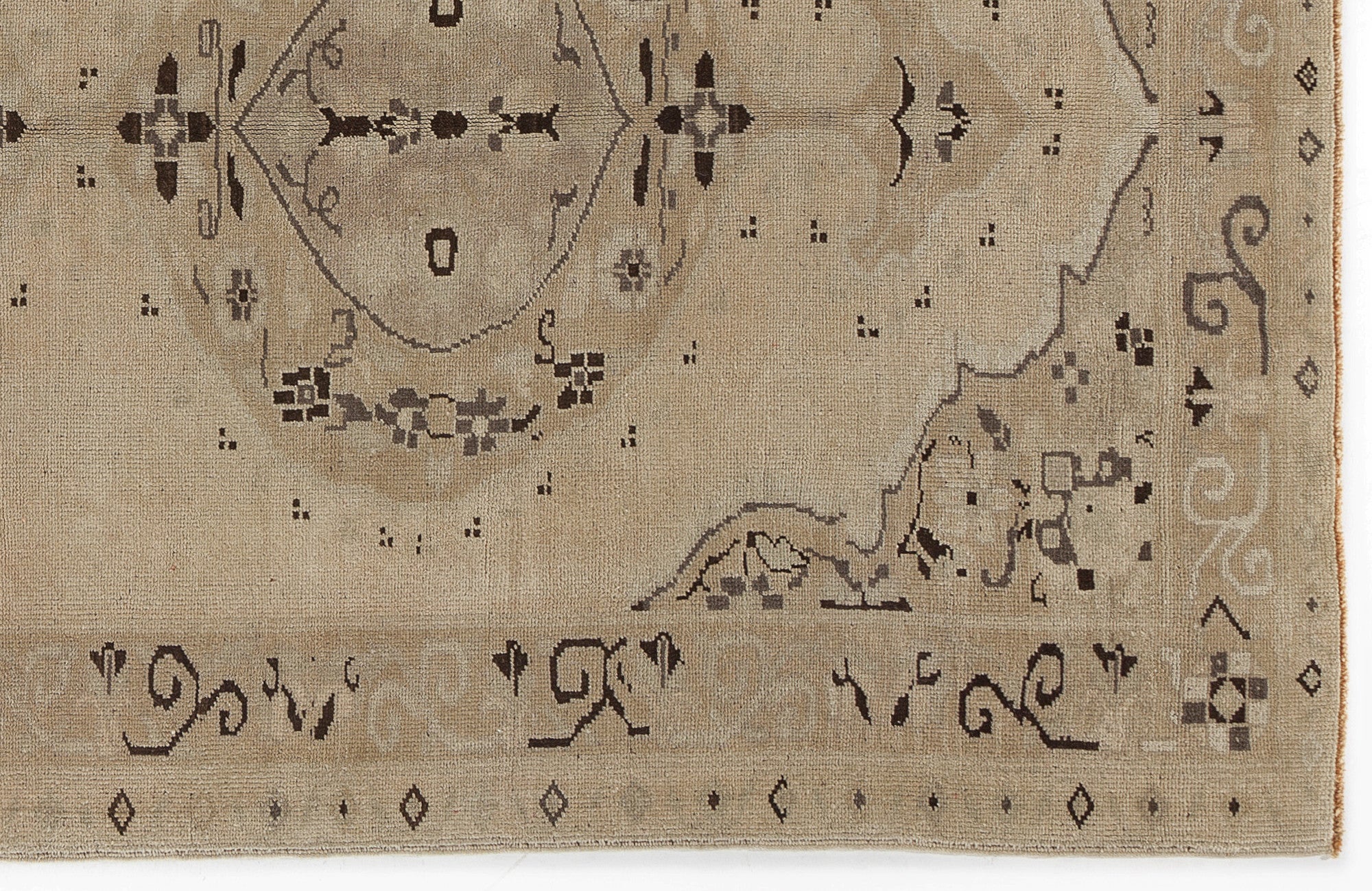 Beige Over Dyed Heritage Rug 5'3'' x 9'4'' ft 160 x 285 cm