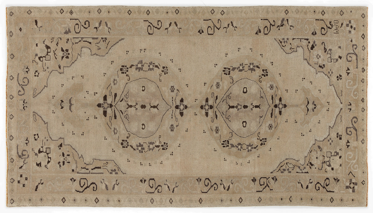 Beige Over Dyed Heritage Rug 5&#39;3&#39;&#39; x 9&#39;4&#39;&#39; ft 160 x 285 cm