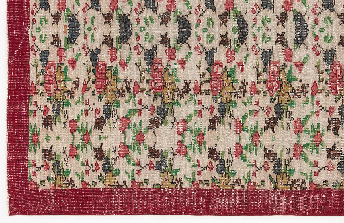 Naturel Over Dyed Vintage Rug 5&#39;3&#39;&#39; x 8&#39;8&#39;&#39; ft 159 x 264 cm