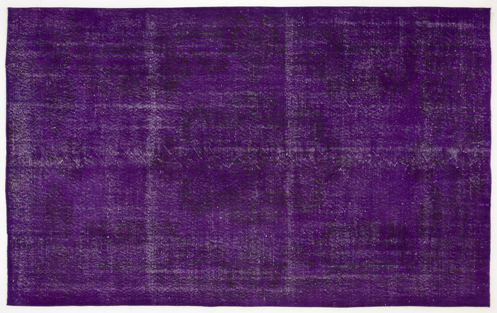 Purple Over Dyed Vintage Rug 5'10'' x 9'5'' ft 178 x 286 cm