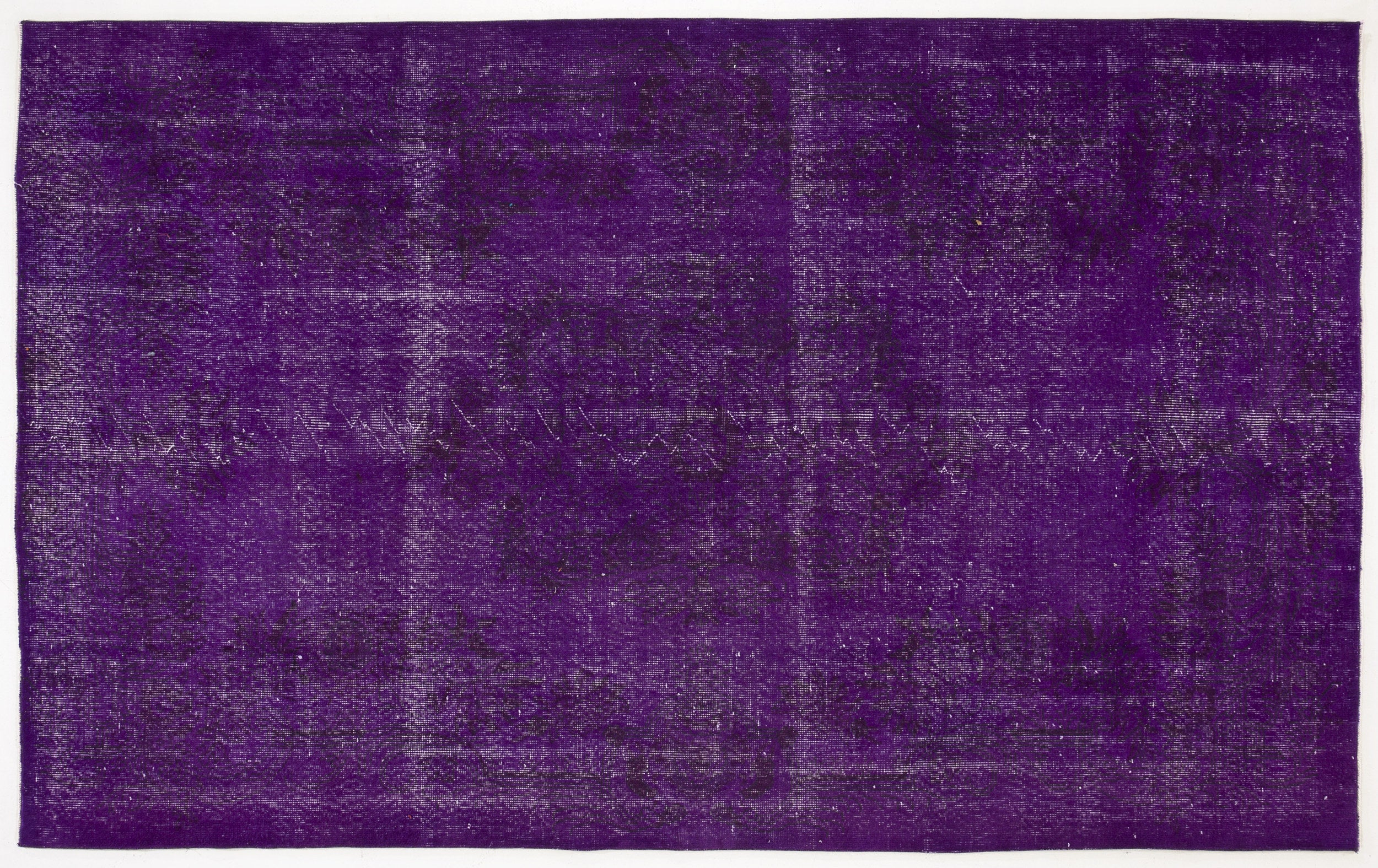 Purple Over Dyed Vintage Rug 5'10'' x 9'5'' ft 178 x 286 cm