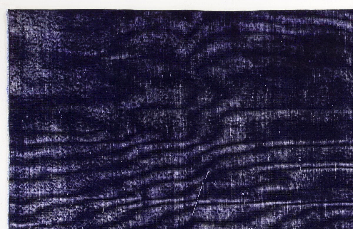 Blue Over Dyed Vintage Rug 5&#39;7&#39;&#39; x 9&#39;9&#39;&#39; ft 169 x 298 cm
