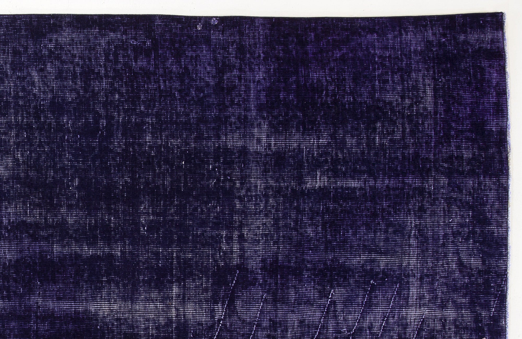Blue Over Dyed Vintage Rug 5'7'' x 9'9'' ft 169 x 298 cm