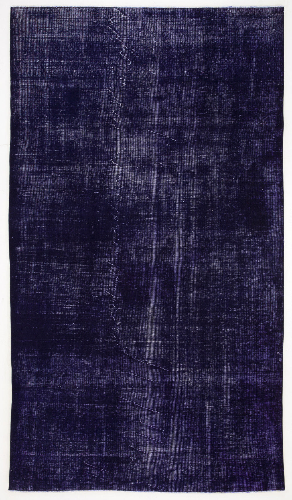 Blue Over Dyed Vintage Rug 5'7'' x 9'9'' ft 169 x 298 cm