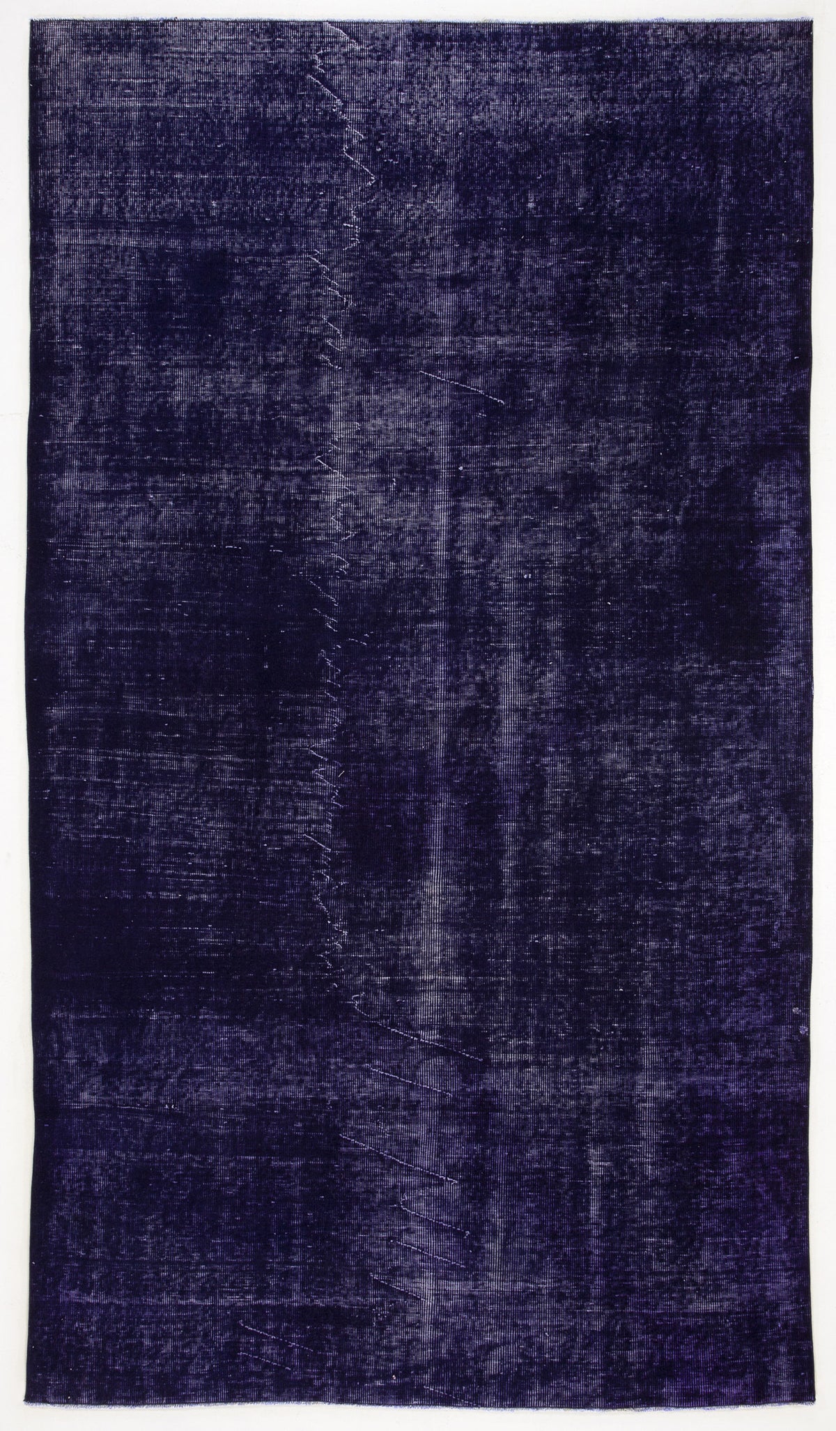 Blue Over Dyed Vintage Rug 5&#39;7&#39;&#39; x 9&#39;9&#39;&#39; ft 169 x 298 cm