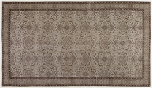 Gray Over Dyed Vintage Rug 5'0'' x 8'11'' ft 153 x 271 cm