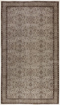 Gray Over Dyed Vintage Rug 5'0'' x 8'11'' ft 153 x 271 cm