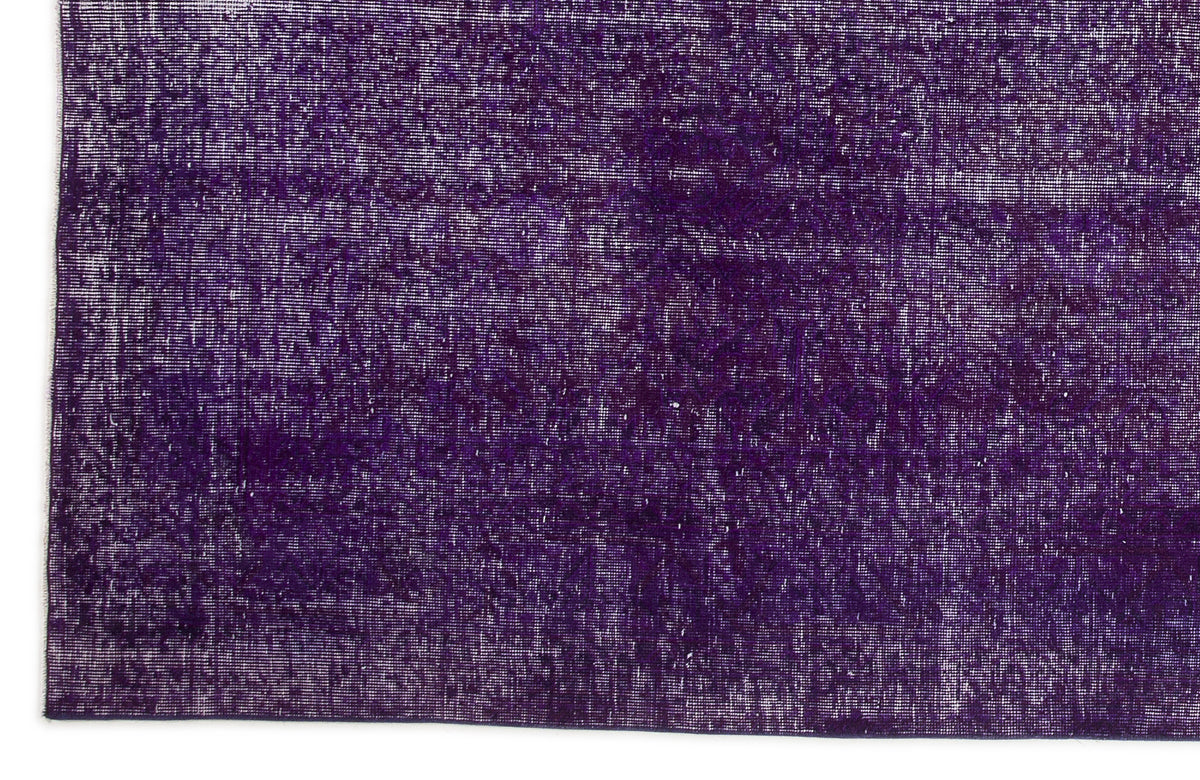 Purple Over Dyed Vintage Rug 6&#39;5&#39;&#39; x 10&#39;0&#39;&#39; ft 196 x 305 cm