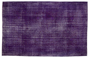 Purple Over Dyed Vintage Rug 6'5'' x 10'0'' ft 196 x 305 cm