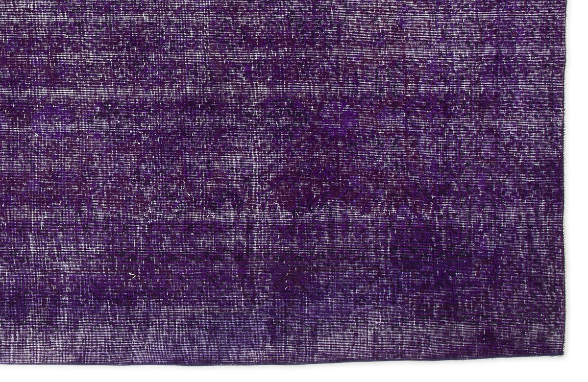 Purple Over Dyed Vintage Rug 6&#39;5&#39;&#39; x 10&#39;0&#39;&#39; ft 196 x 305 cm