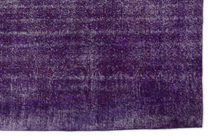 Purple Over Dyed Vintage Rug 6'5'' x 10'0'' ft 196 x 305 cm