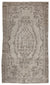 Beige Over Dyed Vintage Rug 4'10'' x 8'7'' ft 148 x 261 cm