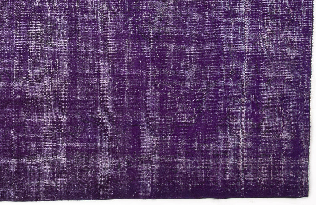 Purple Over Dyed Vintage Rug 5'11'' x 9'3'' ft 180 x 281 cm
