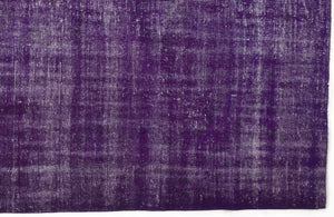 Purple Over Dyed Vintage Rug 5'11'' x 9'3'' ft 180 x 281 cm