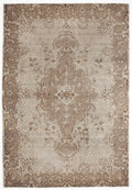 Beige Over Dyed Vintage Rug 6'6'' x 9'8'' ft 199 x 294 cm