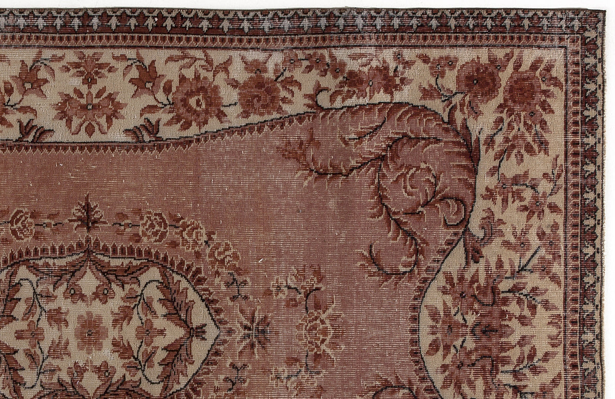Naturel Over Dyed Vintage Rug 5&#39;3&#39;&#39; x 8&#39;5&#39;&#39; ft 160 x 257 cm