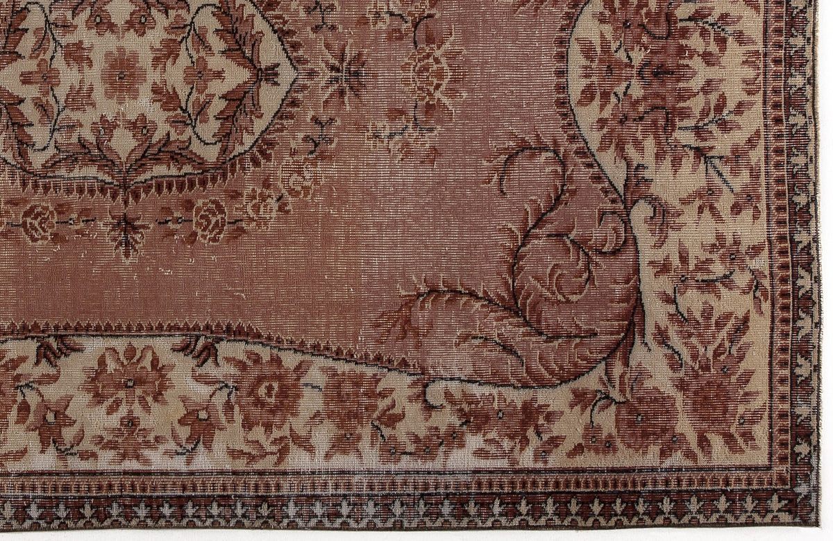 Naturel Over Dyed Vintage Rug 5&#39;3&#39;&#39; x 8&#39;5&#39;&#39; ft 160 x 257 cm