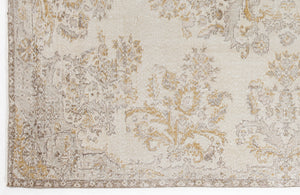 Beige Over Dyed Vintage Rug 6'4'' x 9'4'' ft 193 x 285 cm