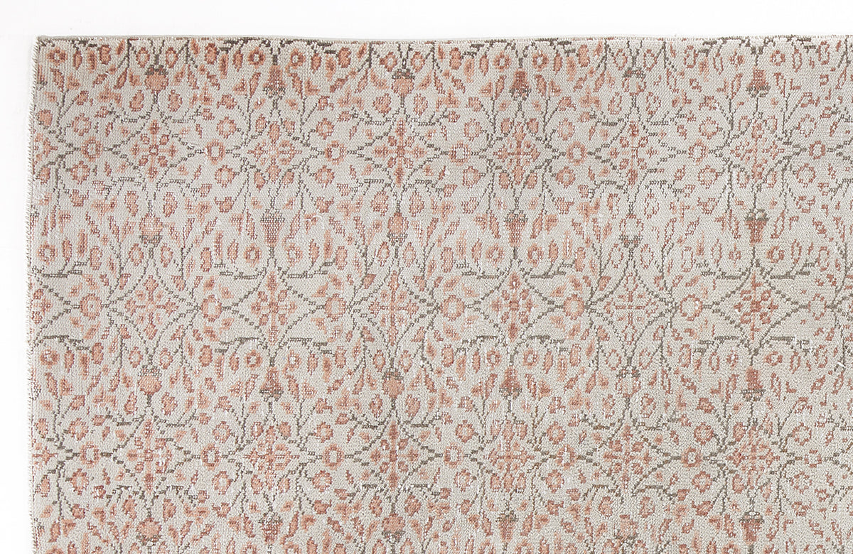 Beige Over Dyed Vintage Rug 6&#39;5&#39;&#39; x 10&#39;3&#39;&#39; ft 196 x 312 cm