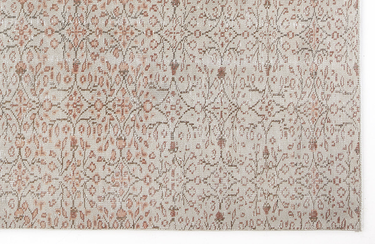 Beige Over Dyed Vintage Rug 6&#39;5&#39;&#39; x 10&#39;3&#39;&#39; ft 196 x 312 cm
