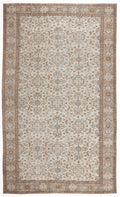 Beige Over Dyed Vintage Rug 5'5'' x 9'1'' ft 164 x 277 cm