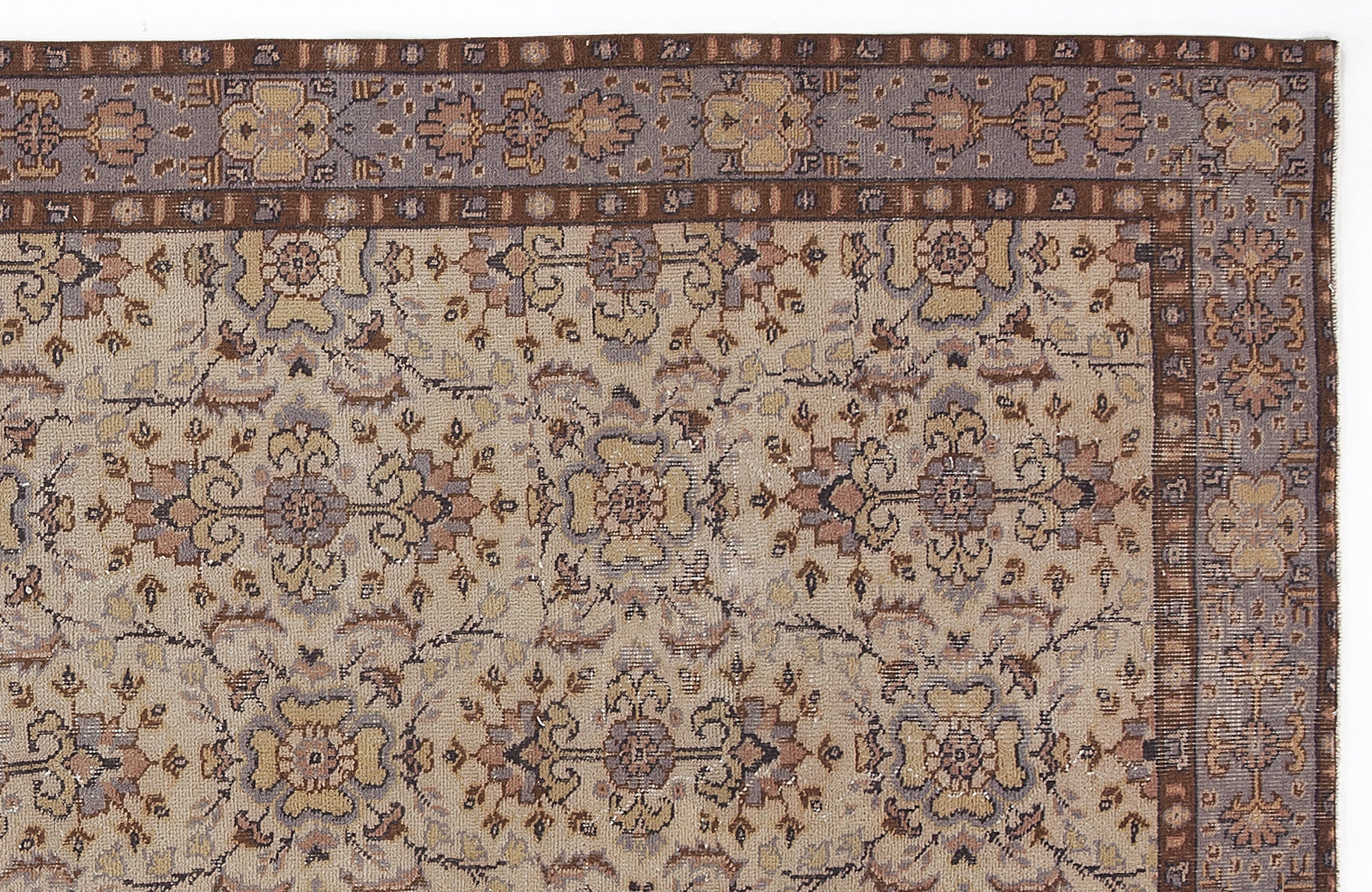 Naturel Over Dyed Vintage Rug 5'3'' x 9'5'' ft 160 x 288 cm