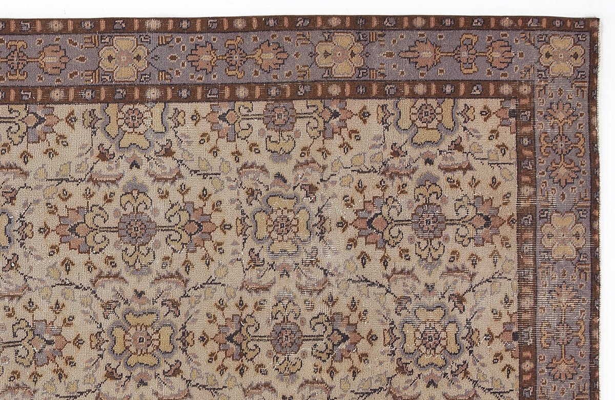 Naturel Over Dyed Vintage Rug 5&#39;3&#39;&#39; x 9&#39;5&#39;&#39; ft 160 x 288 cm